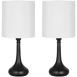 Modern Metal Table Lamp; Set of 2