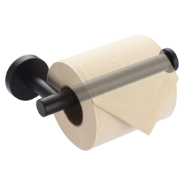 Toilet Paper Holder Wall Mount Bathroom Toilet Paper Roll Holder Tissue Holder (Color: matte black)